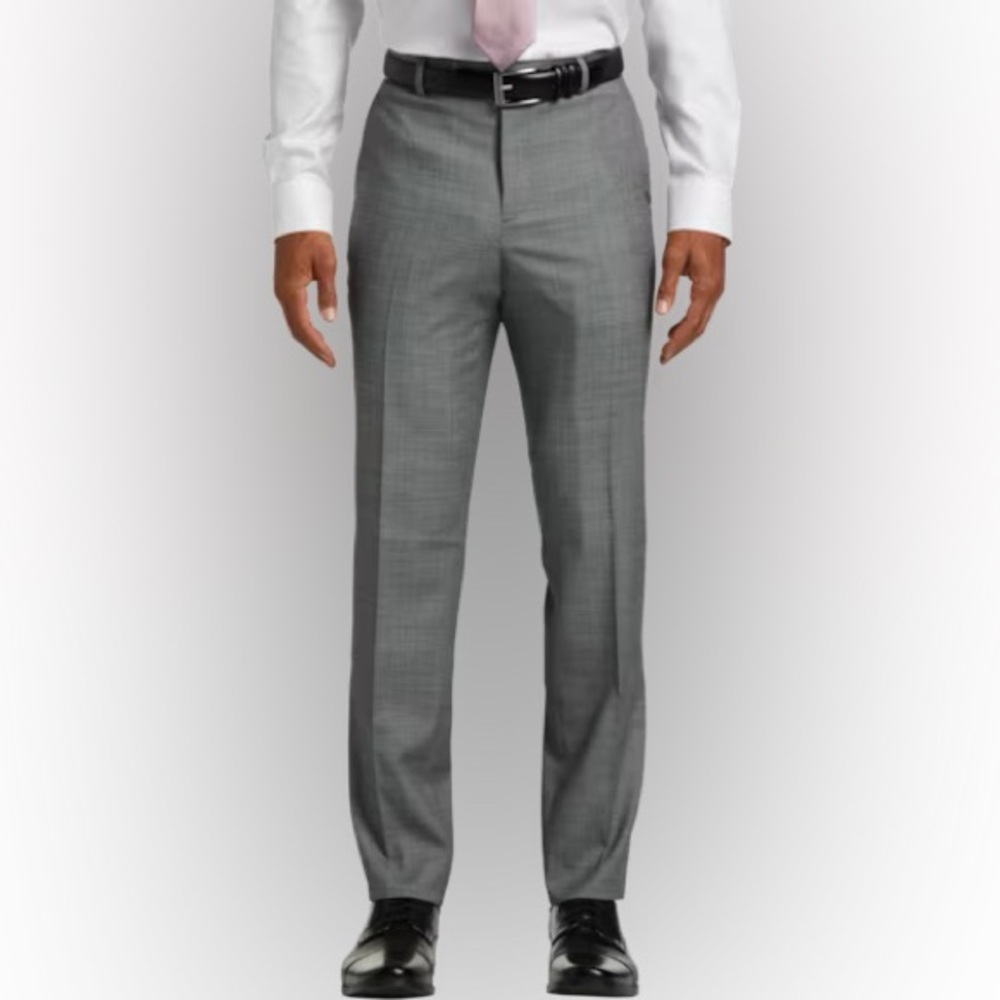 AWEARNESS Kenneth Cole Slim Fit Suit Separates Gray Dress Pants Sz 38